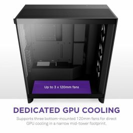 NZXT CM-H72FB-R1 H7 Flow RGB Caja de Torre Media con Ventiladores RGB Incluidos - Negra