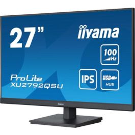 MONITOR IIYA;A 27" PROLITE XU2792QSU-B6, IPS WQHD, 100HZ, 0,4MS, USB, HDMI, DISPLAYPORT, ALT 2x2W, INCLI