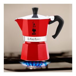 Cafetera Italiana Bialetti 0004942/NP 3 Tazas Rojo Aluminio