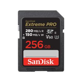SanDisk Tarjeta SDXC UHS-II Clase 10 V60 256 GB SDSDXEP-256G-GN4IN Velocidad Lectura 280 MB/s Velocidad Escritura 100 MB/s Precio: 122.49999949. SKU: B13QFCPF49