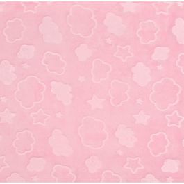 Nayeco Manta Sky Rosa para Mascotas con Nubes y Estrellas, 100 x 70 cm
