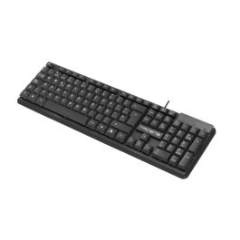 Anima Teclado Profesional AK0ES Membrana USB 2.0 Compatible Windows/Mac/Linux Diseño Ecológico