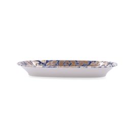 Bidasoa Bandeja Oval Deneb Hydrozero de Porcelana Marrón 26x14.5 cm - Apilable, Alta Resistencia y Apta Lavavajillas/Microondas
