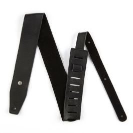 Dunlop Correa Guitarra/Bajo Piél 2,5" Triple Black