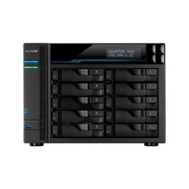 Asustor AS6510T Lockerstor 10 NAS Torre para usuarios domésticos, Intel Atom C3538 2.1 GHz, 8 GB DDR4, 0 TB, ADM, Negro