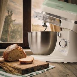 Ariete 1588/04 Robot de Cocina Vintage Verde con Bol de Acero Inoxidable, 10 Velocidades y Función Pulse