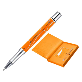 Belius Cocktails Bolígrafo y Tarjetero de Aluminio y Símil Piel, Naranja Plateado con Tinta Azul, Protección RFID, Caja Diseño Precio: 40.656. SKU: B1BSCDK4LF