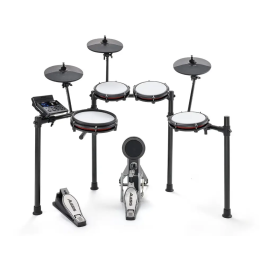 Alesis Nitro Max Kit Batería Electrónica con Parches de Malla Premium, Caja de 10", Tambores de 8", Bombo, Platillos de 10" con Choke y Módulo con Bluetooth