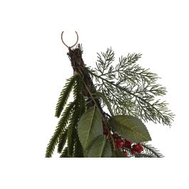 DKD Home Decor Guirnalda de Navidad Tradicional, 35 Leds, Verde Rojo, 180 cm Alto (2 Unidades), de PVC, funciona con Pilas AA