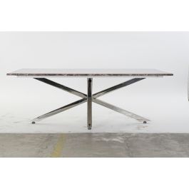 Mesa Centro Moderno DKD Home Decor Plateado 80 x 45 x 130 cm Mesa Centro Moderno DKD Home Decor Plateado 80 x 45 x 130 cm