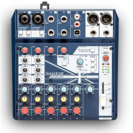 Soundcraft Notepad-8Fx - Mesa de Mezclas con Interfaz USB, Preamplificadores Profesionales, Efectos Lexicon y Diseño Duradero