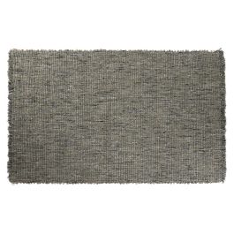 DKD Home Decor Alfombra Carpet knots de Yute y Lana Turquesa 160 x 230 cm