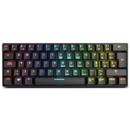 Krom Kluster Teclado Mecánico Gaming 60% Inalámbrico USB Bluetooth 5.0 RGB Anti-Ghosting 62 Teclas Negro Precio: 54.49999962. SKU: S0229467