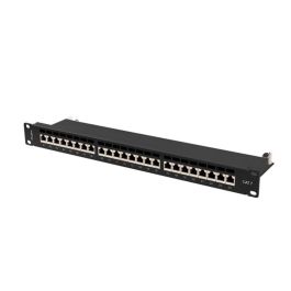 Lanberg PPS7-1024-B Patch Panel Cat7 24 Puertos 1U Negro Gestión de Cables
