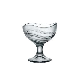 Bormioli Rocco Copa de Helado de Vidrio Acapulco Transparente 16 cL - Juego de 6 Unidades Apto Lavavajillas Fabricado en Italia