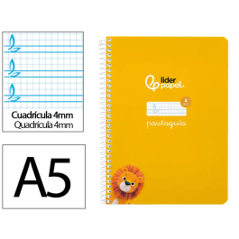 Liderpapel Pautaguía Cuaderno Espiral A5 Tapa Blanda 40 Hojas 75gr Cuadro Pautado 4mm Color Amarillo Precio: 6.50000021. SKU: B16HFM4VSL