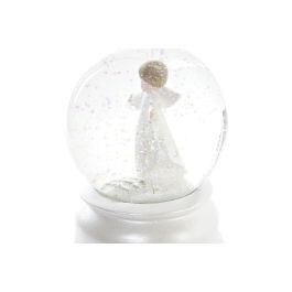 Bola Decoracion Navidad Tradicional DKD Home Decor Blanco 8 x 10.5 x 8 cm (4 Unidades)