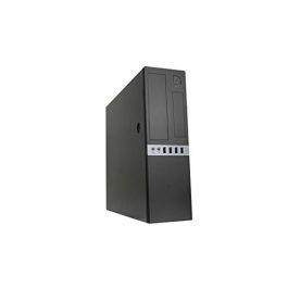 Coolbox Caja Ordenador Sobremesa MicroATX SLIM Negro - USB 3.0, USB 2.0, Audio HD, Ventilador 90mm