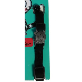 Aime Collar para Gato AIM3281019020655 Terciopelo Negro Nylon Estampado Rojo Blanco con Cascabel Plateado