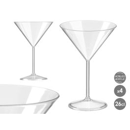 Leknes Set 4 Copas de Acrílico Transparente 260 ml, 11.5x17.5x11.5 cm (Set de 6) Precio: 44.62359. SKU: B1FMFS57VL