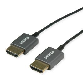 ROLINE 11.04.5938 Cable HDMI Ultra HD 4K con Ethernet, ST/ST, ultra-slim, coaxial, Negro, 2 m, Tipo A a Tipo A, 3D, HDR Precio: 70.5551. SKU: B12XDCJNVW