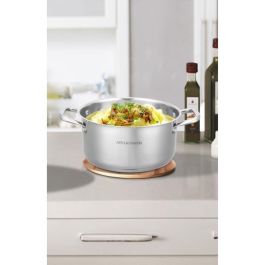 Arthur Martin AM1022 Olla de Acero Inoxidable 36 cm con Tapa de Cristal y Asas Remachadas, Apta para Todo Tipo de Fuegos e Inducción Arthur Martin AM1022 Olla de Acero Inoxidable 36 cm con Tapa de Cristal y Asas Remachadas, Apta para Todo Tipo de Fuegos e Inducción