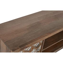 Mueble Tv Indio DKD Home Decor Natural Plateado 38 x 60 x 130 cm