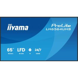 Iiyama LH6564UHS-B1AG Monitor Profesional 65" 4K UHD VA 500cd/m² Android 14 Señalización Digital