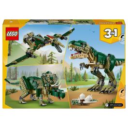 Lego 31151 T-Rex 3 en 1: Dinosaurio de juguete Triceratops o Pterodáctilo