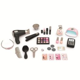 Smoby Mi Centro de Belleza 3 en 1 SMO3032163202561 Peluquería Salón de Manicura Maquillaje Juguete 26 Accesorios +3 años