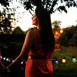 Home Deco Factory Guirnalda Exterior 10 LED Colo