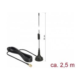 DELOCK Antena Exterior GSM/UMTS/LTE 900-1800 MHz, 2 dBi, Omnidireccional Rígida, Conector SMA Plug, Cable RG-174 de 2.5 m, Negro Precio: 14.6047. SKU: B1K355JQD9