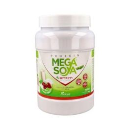 Protein Mega Soya Proteína de Soja Aislada Nata-Fresa 1Kg. Complemento Vegano con Vitaminas y Enzimas Digestivas Precio: 27.5. SKU: B15GAMH99F