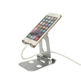 Soporte para Móviles KSIX Swivel Plateado Soporte para Móviles KSIX Swivel Plateado