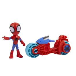 Hasbro Figura de Acción Spidey con Motocicleta, Juguete Preescolar Marvel Spidey y Sus Increíbles Amigos, 3+ Años