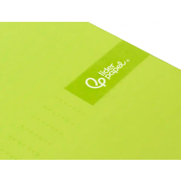 Liderpapel Cuaderno Espiral Micro Crafty A5, Tapa Forrada, 120 Hojas, 90gr, Cuadro 5mm, Verde