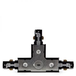 Conector T Carril Bifásico Negro Conector T Carril Bifásico Negro