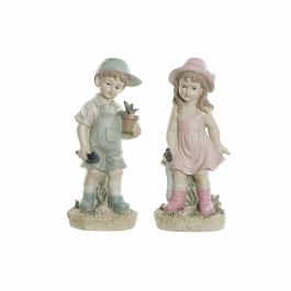 Figura Shabby DKD Home Decor Azul Rosa 15 x 41 x 18 cm (2 Unidades) Precio: 27.69000058. SKU: B14JCYDPGP