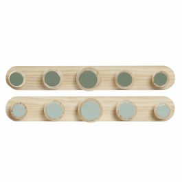 Perchero Pared Tropical DKD Home Decor Verde Menta Verde Oscuro 6 x 7.5 x 48 cm (2 Unidades) Precio: 21.49999995. SKU: S3021384