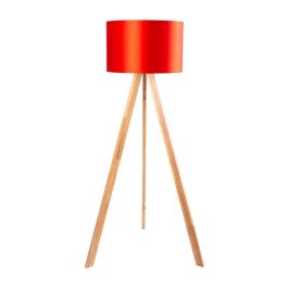 Lámpara de Suelo "Kano-2" [OPV-780SGN2483] Trípode Madera Pantalla Tela