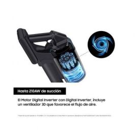 Samsung VS20C8524TB/WA Aspirador Escoba Jet 85 Digital Inverter 210AW 60 min Autonomía Filtro 99.999% Cepillo Jet Dual Mascotas