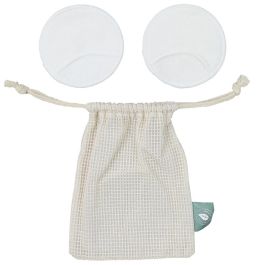 Cosmetic Club Juego de 2 Discos Desmaquillantes de Bambú Reutilizables