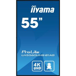 iiyama PROLITE Pizarra de caballete digital 139,7 cm (55") LED Wifi 500 cd / m² 4K Ultra HD Negro Procesador incorporado Android 11 24/7