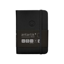 Cuaderno Con Gomilla Antartik Notes Tapa Dura A7 Hojas Lisas Negro 80 Hojas 80 gr Fsc