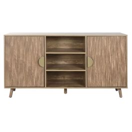 Mueble Tv Scandi DKD Home Decor Marron Dorado 40 x 74.8 x 140 cm