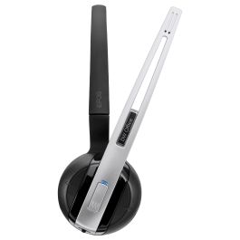 EPOS Impact DW Office ML Auriculares Inalámbricos para Oficina/Centro de Llamadas, Monoaural, Negro/Plata, Cancelación de Ruido