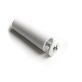 Cambesa Tope 9181 60 mm Blanco, 2 unidades - Plástico con Tornillo Galvanizado