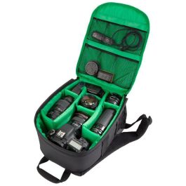 RIVACASE Kamerarucksack Green Mantis 7460 - Mochila para Cámara Verde/Negro con 8 Compartimentos