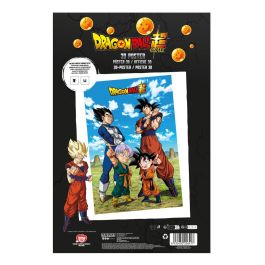 Sd toys Poster 3D 58x38 cm Dragon Ball Super Battle Of Gods Goku Vegeta Oficial Licenciado Anime