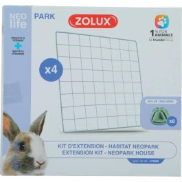 Zolux AAAPV83821 Kit de ampliación para Recinto Modular Neo Park Rabbit - 4 Rejillas
